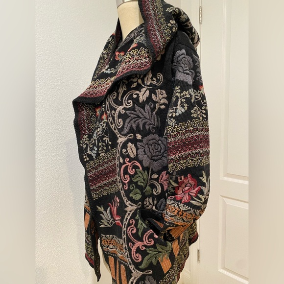 BIYA JOHNNY WAS ALABASTER CORDELIA SHORT HOODIE JACKET - Picture 2 of 4